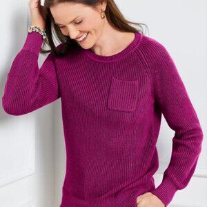 NWT Talbot's Patch Pocket Crewneck Sweater